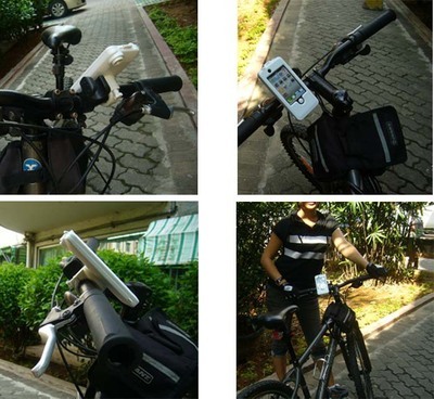 iPhone 4自行車運動伴侶 專用固定支架與保護套詳解